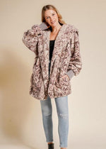 Doorbuster Oversized Hoodie Jacket | Mauve