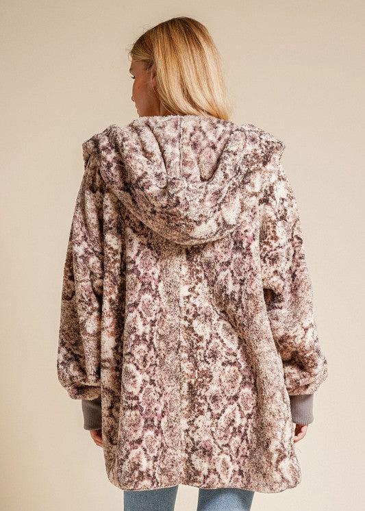 Doorbuster Oversized Hoodie Jacket | Mauve