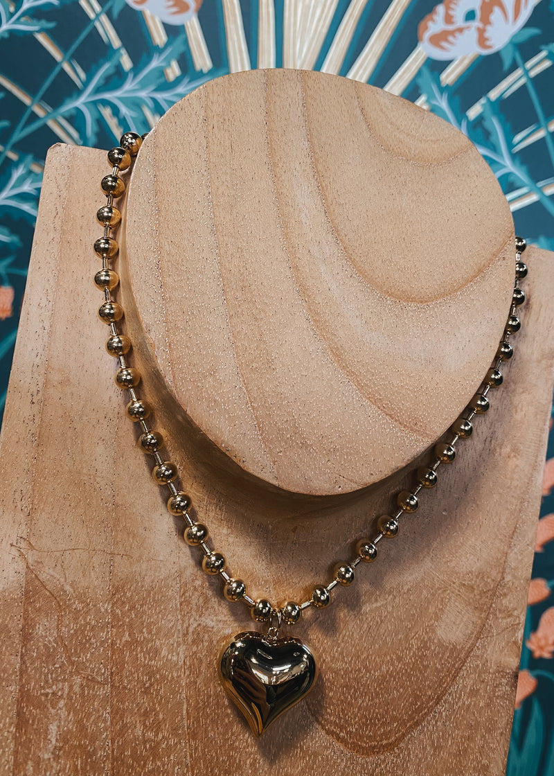 Heart Necklace | Gold