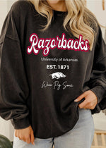 Razorbacks Letterman Chrome Sweatshirt