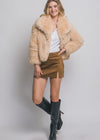 Curated Faux Fur Jacket | Khaki