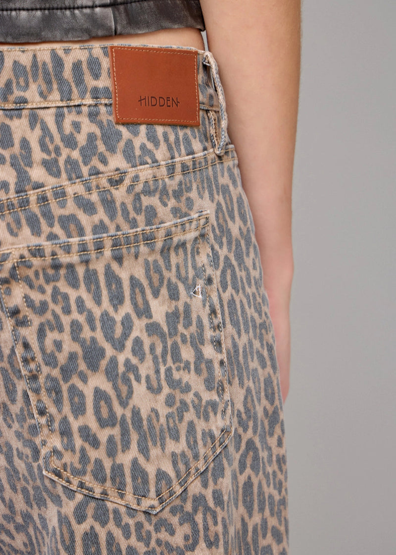 Piper Cheetah Baggy Jeans