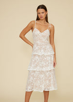 GOLD April Tiered Midi Dress