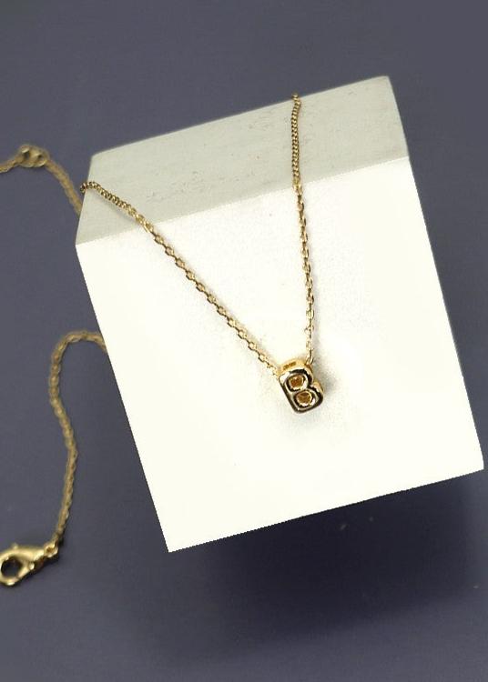 Mini Bubble Initial Necklaces
