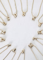 Mini Bubble Initial Necklaces