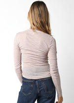 Eve Turtle Neck Top | Oatmeal