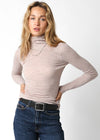 Eve Turtle Neck Top | Oatmeal