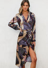Notable Sensation Midi Wrap Dress