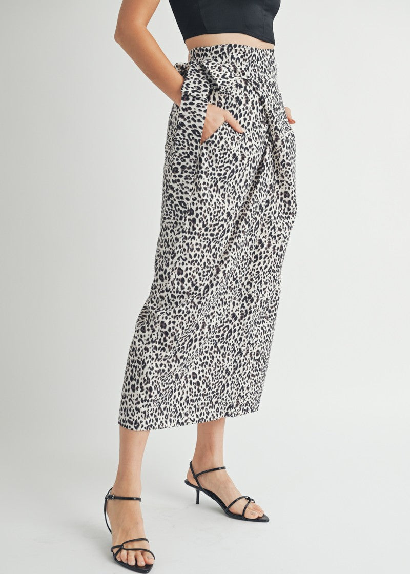 Leopard Midi Skirt