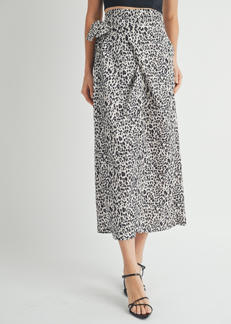Leopard Midi Skirt
