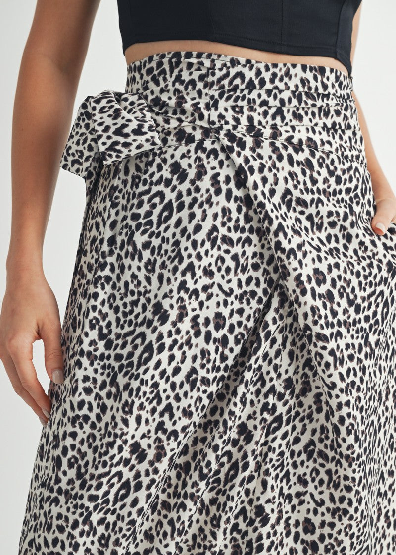Leopard Midi Skirt
