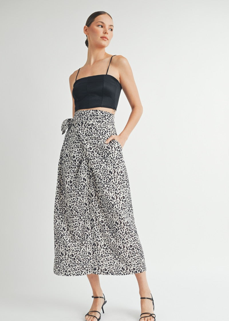 Leopard Midi Skirt