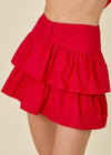 Red Rally Skort