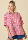 Game Day Gingham Top