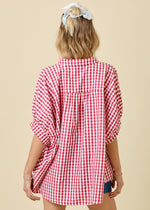 Game Day Gingham Top
