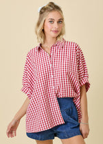 Game Day Gingham Top
