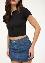 Onyx Button Top