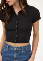 Onyx Button Top