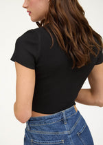 Onyx Button Top