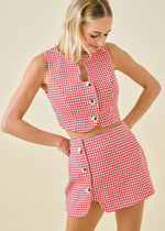 Rowen Houndstooth Vest
