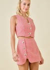 Rowen Houndstooth Vest