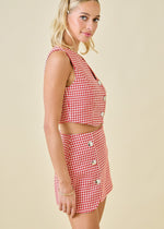 Rowen Houndstooth Vest