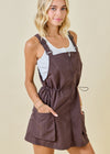 New in Town Overall Dress | Chocolate