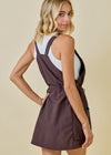 New in Town Overall Dress | Chocolate