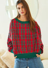 Plaid Red Top