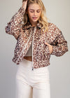 Gretchen Satin Bomber Jacker