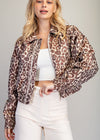 Gretchen Satin Bomber Jacker