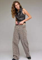 Piper Cheetah Baggy Jeans