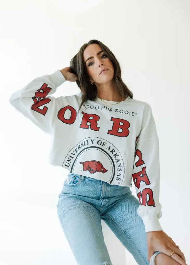 Arkansas Phipps Split Cropped Longsleeve