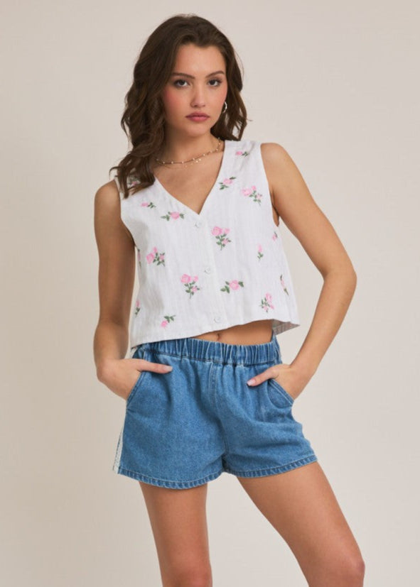 Rosé All Day Vest Top