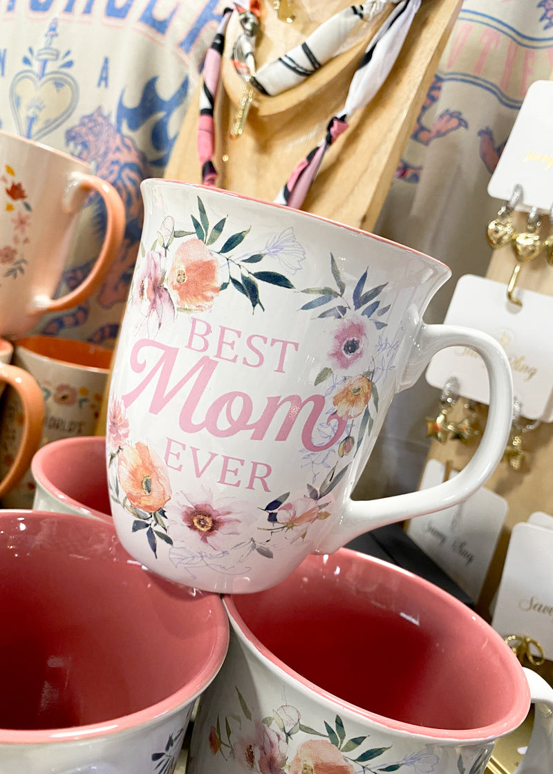 Floral Best Mom Ever Mug