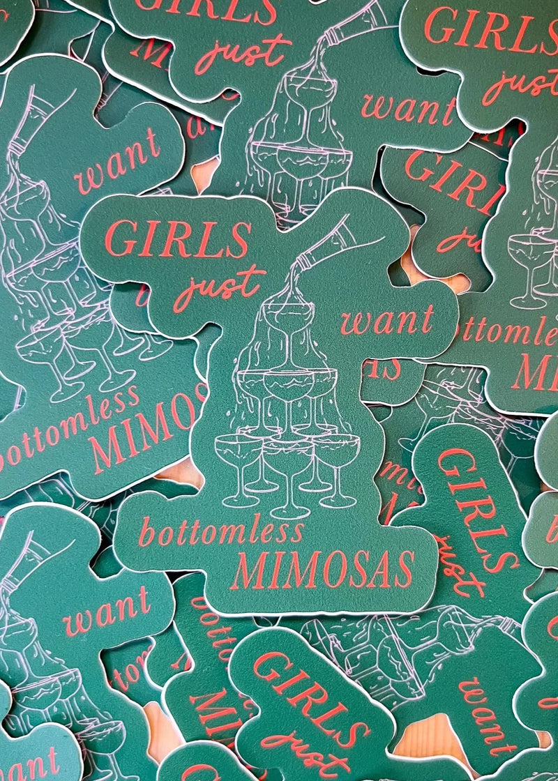 Bottomless Mimosas Sticker