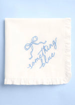 Something Blue Hanky - Embroidered