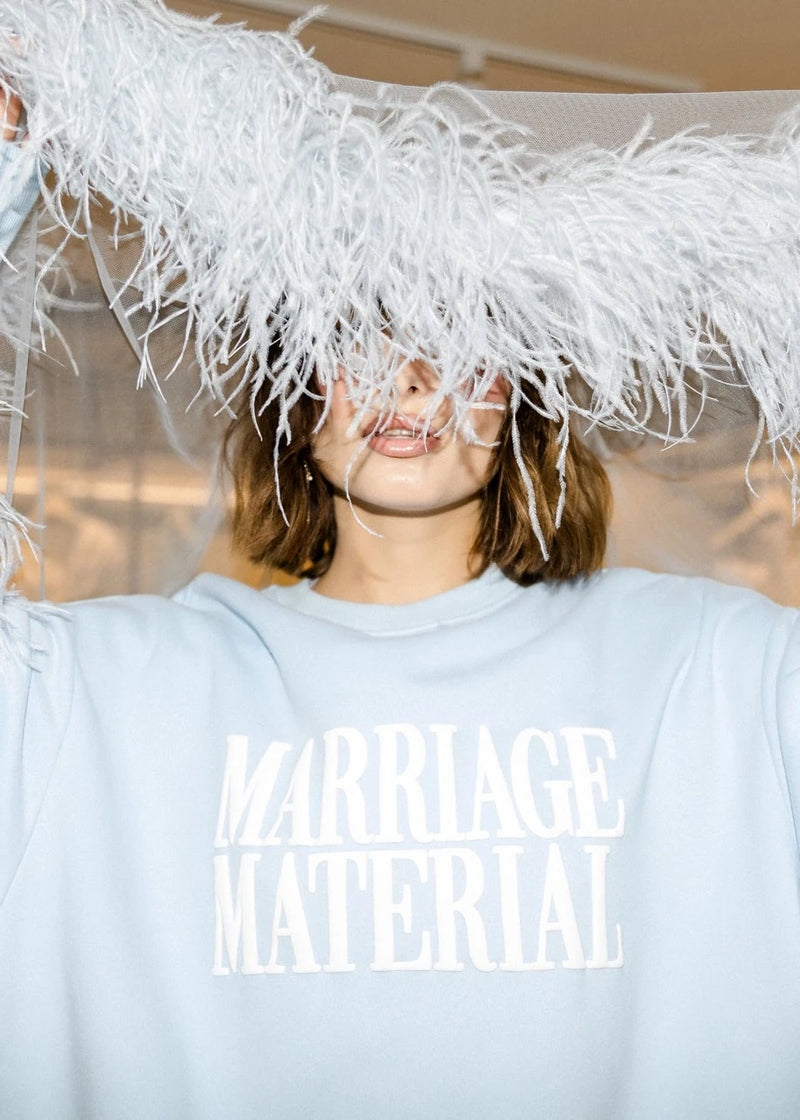 Marriage Material Oversize Crewneck