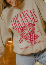 AR Razorbacks Big Basketball Sweatshirt