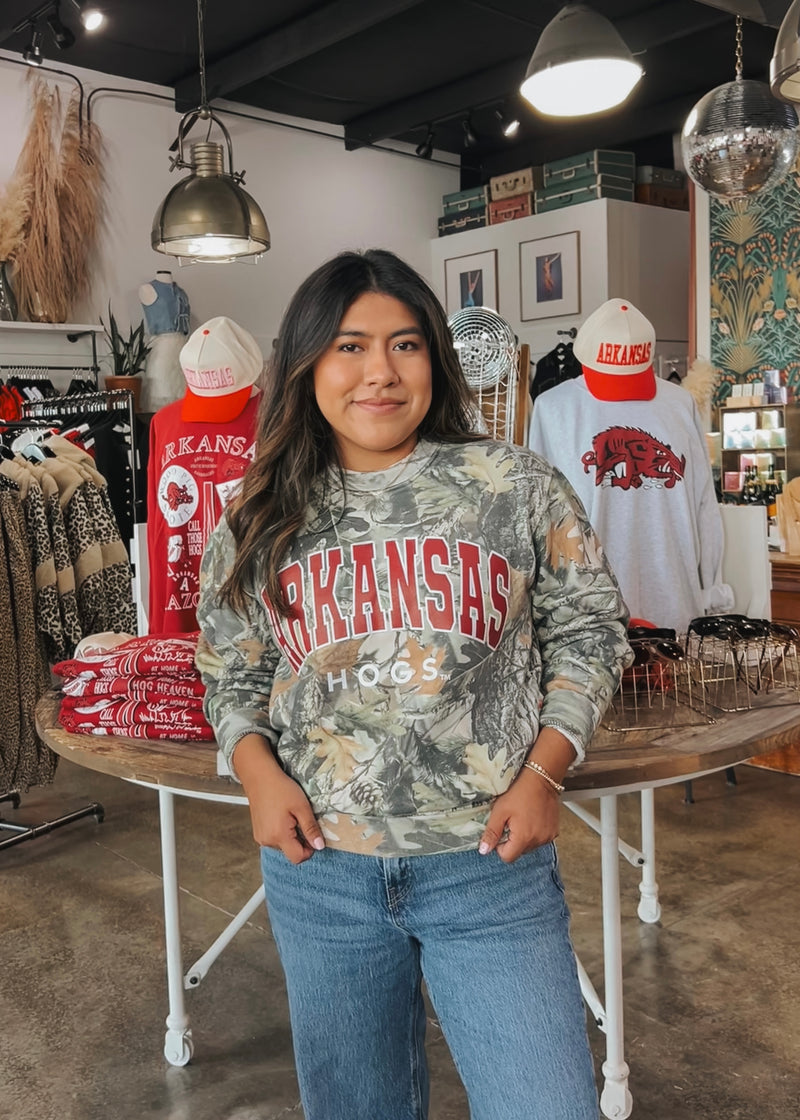 Arkansas Razorbacks Camo Sweatshirt