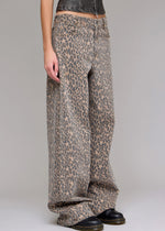 Piper Cheetah Baggy Jeans