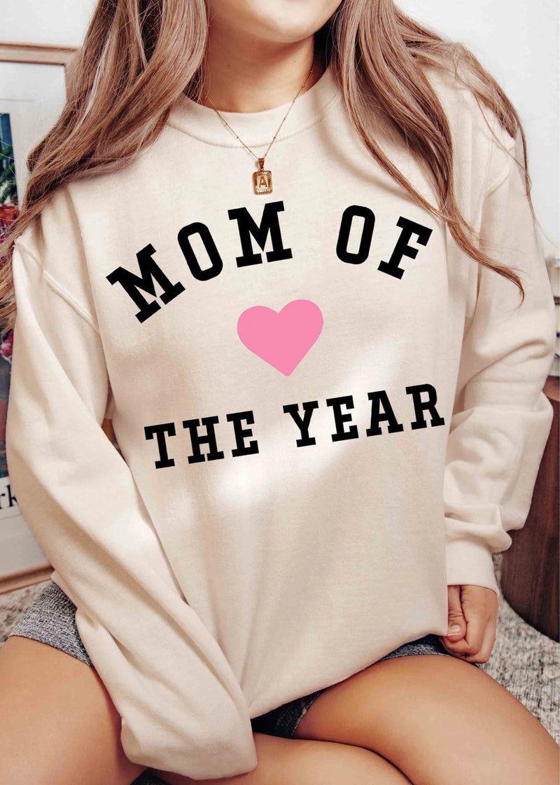Mom of the Year Oversized Sweatshirt