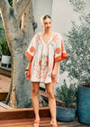 Bohemian Embroidered Kaftan Dress
