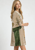 Rhodes Velvet Floral Dress