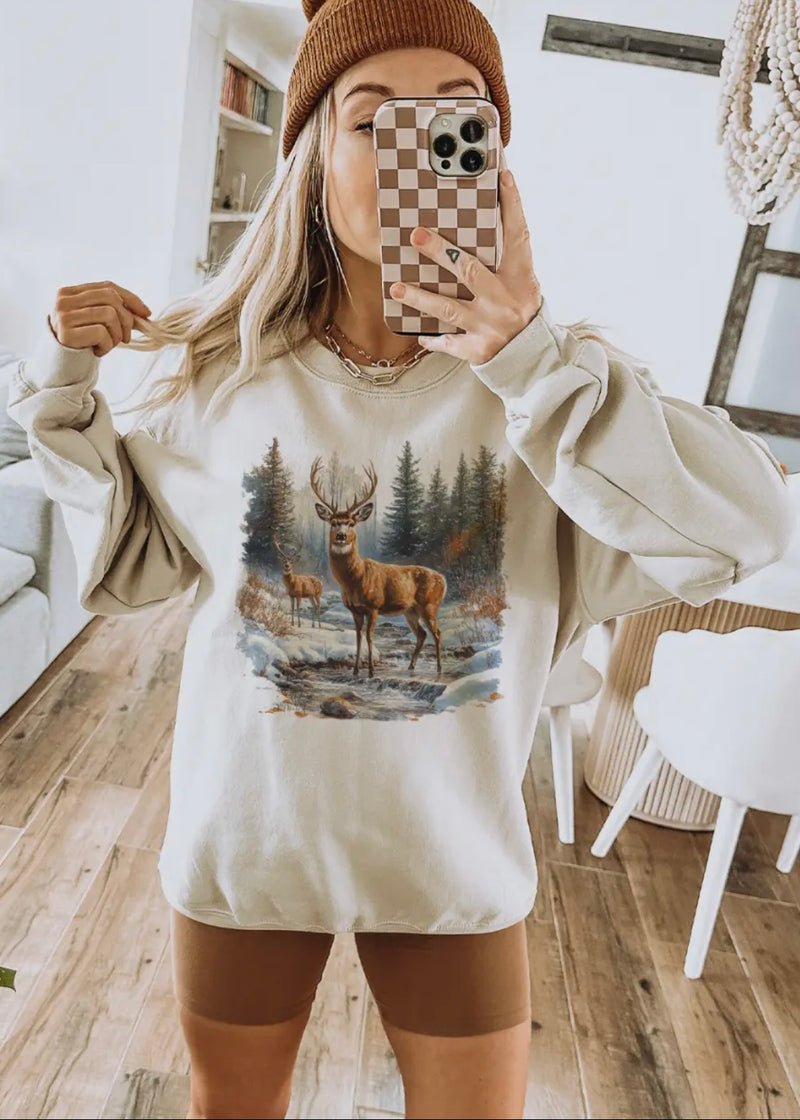 Vintage Deer Sweatshirt