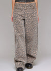 Piper Cheetah Baggy Jeans