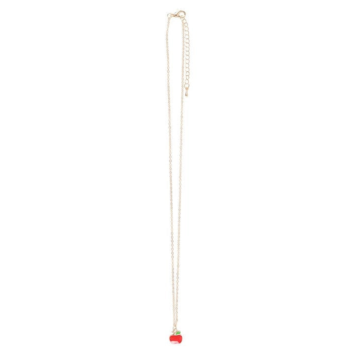 Best Teacher Apple Necklace