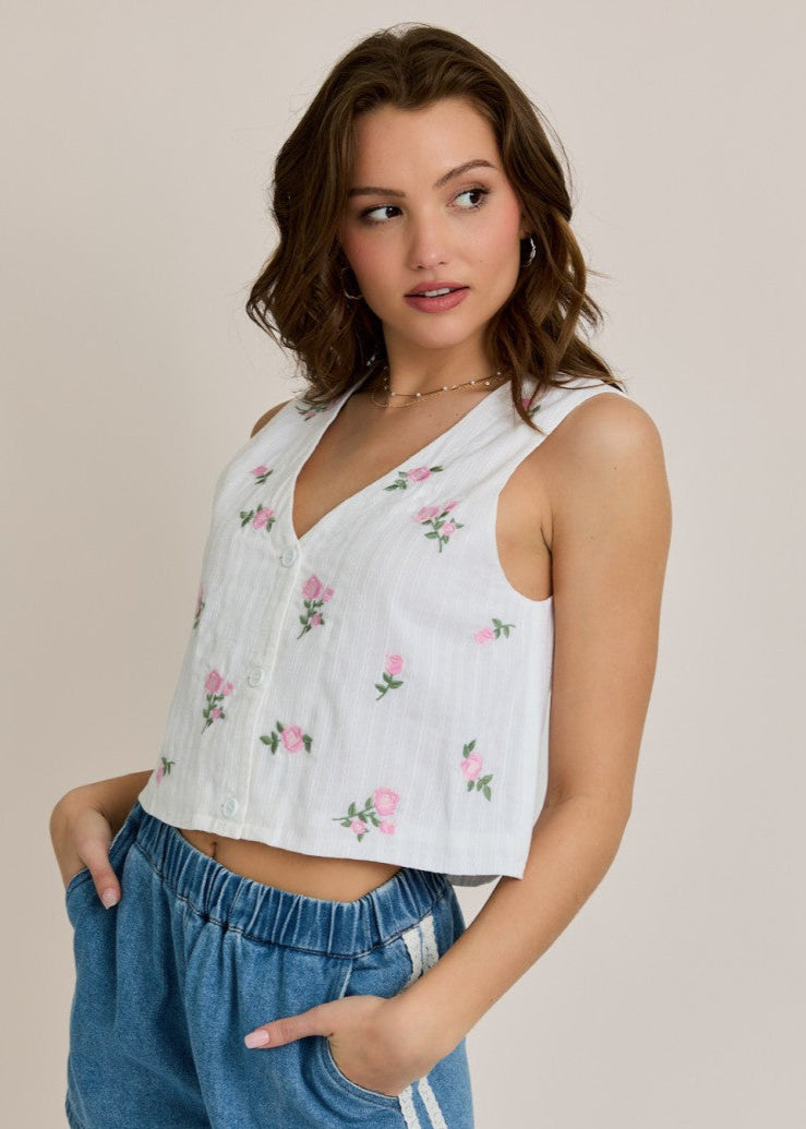 Rosé All Day Vest Top