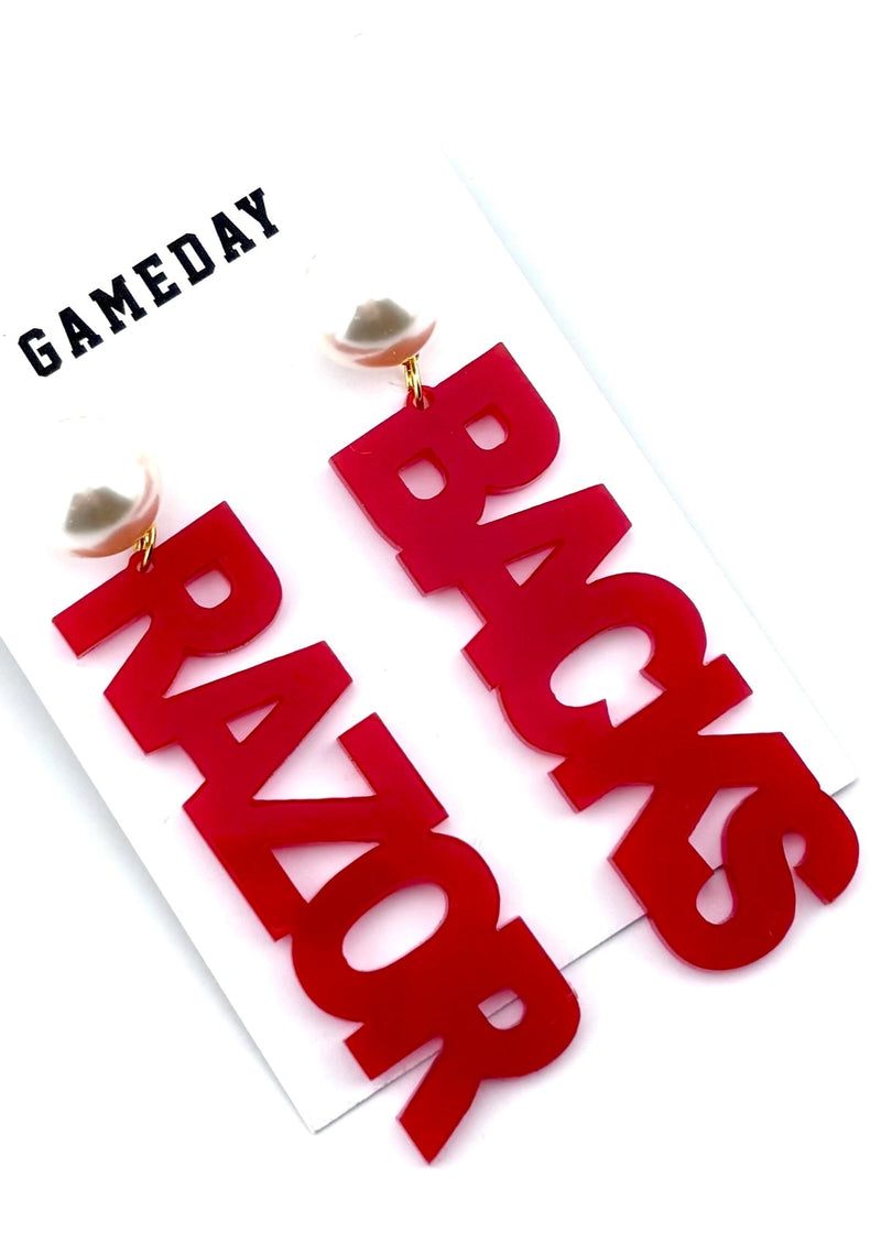 Razorbacks Pearl Earrings