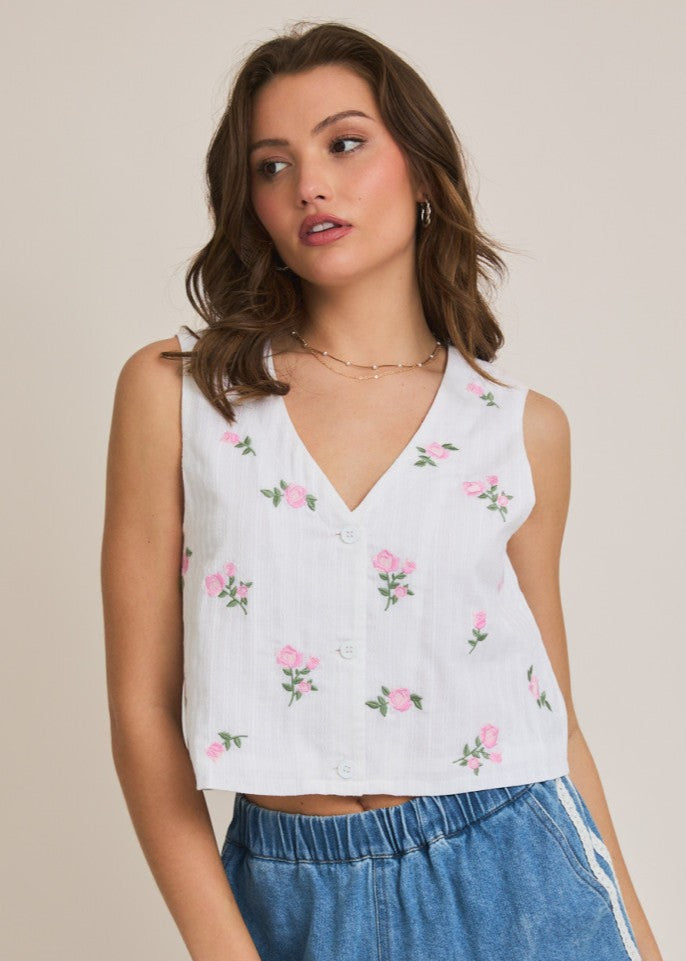 Rosé All Day Vest Top